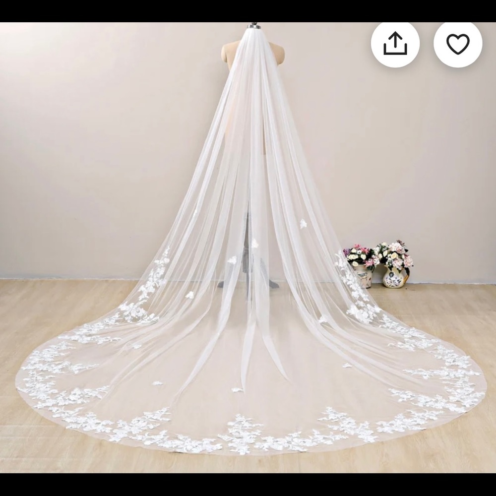 118 inch cathedral wedding veil